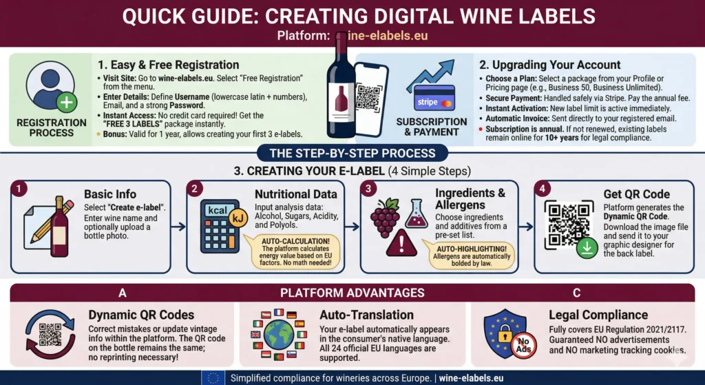 quick guide using wine-elabels.eu